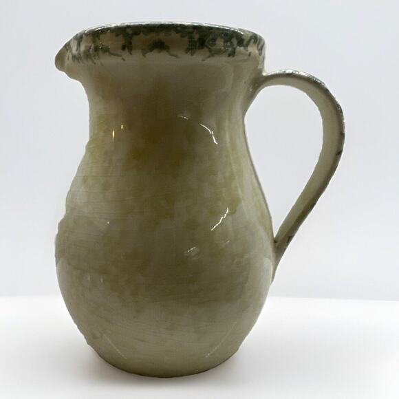 VTG Himark Italy Large Ceramic Hand Painted Peaches & Fruit 8” 56oz Pitcher EUC - Picture 3 of 7